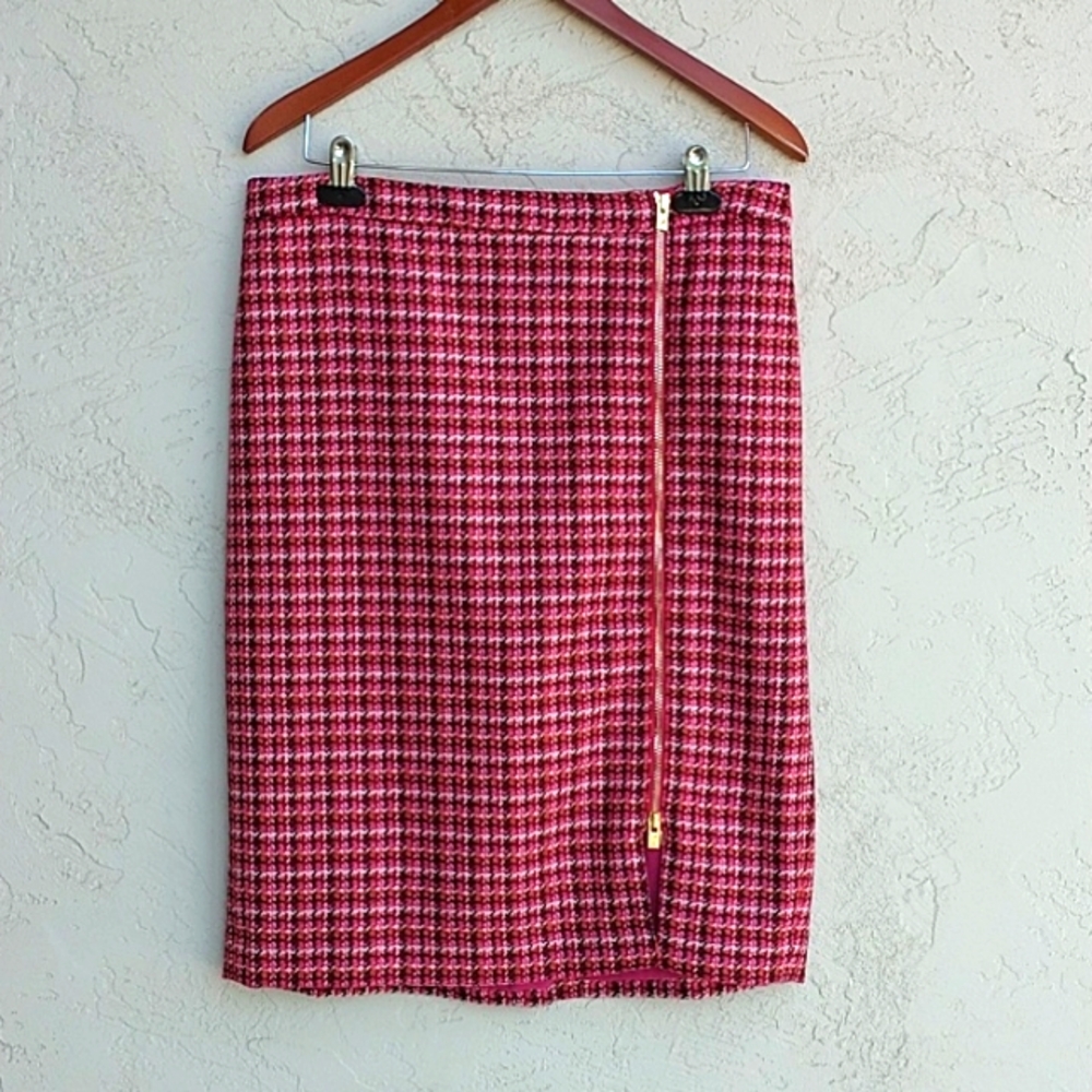 TALBOTS Plaid Wool Blend Pencil Skirt Size 12
